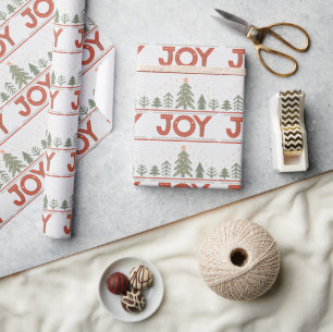 Cadeau Papier d'emballage de Noël Boho Joy Holiday