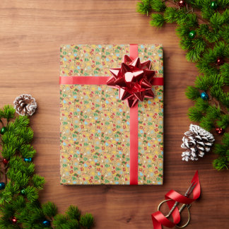 Cadeau Papier d'emballage de Noël cosy