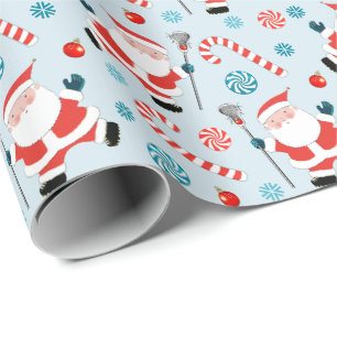 Cadeau Papier d'emballage de Noël de crosse