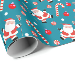Cadeau Papier d'emballage de Noël de crosse