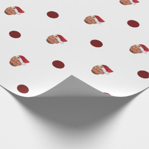 Cadeau Papier d'emballage de Noël de point de polka de