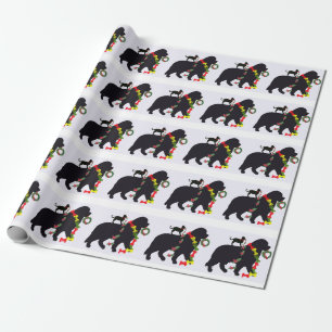 Cadeau Papier d'emballage de Noël de Terre-Neuve
