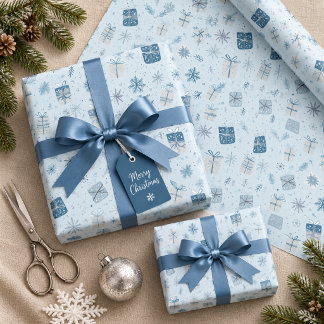 Cadeau Papier d'emballage de Noël d'entreprise avec des c