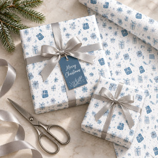Cadeau Papier d'emballage de Noël d'entreprise avec des c