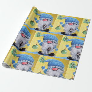 Cadeau Papier d'emballage de Noël Gnome & ferret