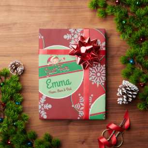 Cadeau Papier d'emballage de Noël personnalisé