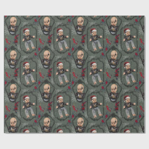 Cadeau Papier d'emballage de Noël Poupée Flippante