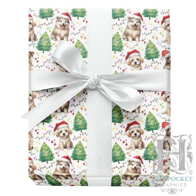 Cadeau Papier d'emballage de Noël pour chien (Créateur téléchargé)