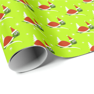 Cadeau Papier d'emballage de Noël pour enfants Santa Turt
