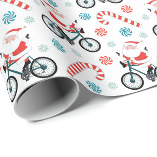 Cadeau Papier d'emballage de Noël pour vélo