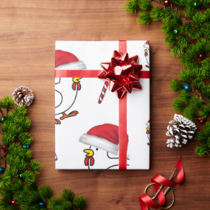 Cadeau Papier d'emballage de Noël Poussins