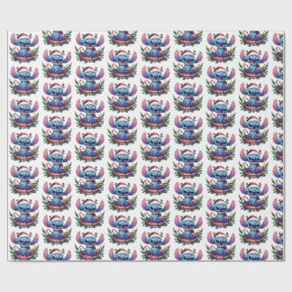 Cadeau papier d'emballage de Noël Stitch