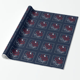 Cadeau Papier d'emballage de nuit silencieuse