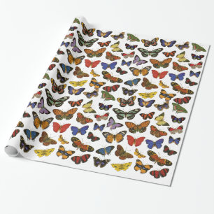 Cadeau Papier d'emballage de papillon