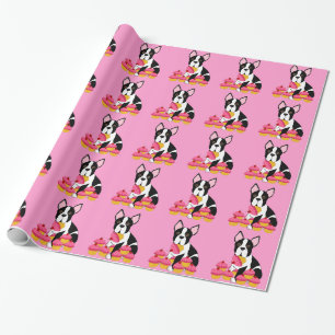 Cadeau Papier d'emballage de petits gâteaux de Boston