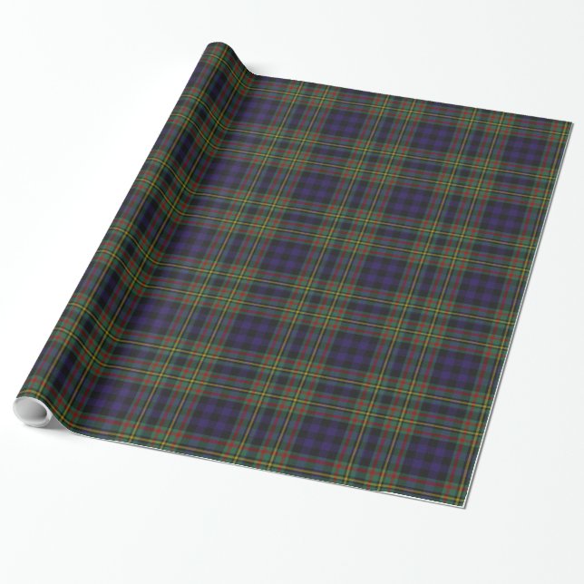 Cadeau Papier d'emballage de plaid de tartan de MacLellan (Déroulé)