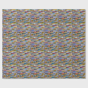 Cadeau Papier d'emballage de plaque de licence