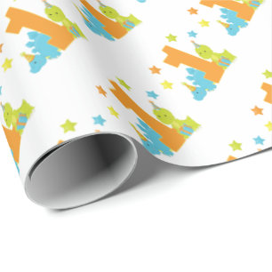 Cadeau Papier d'emballage de premier anniversaire de