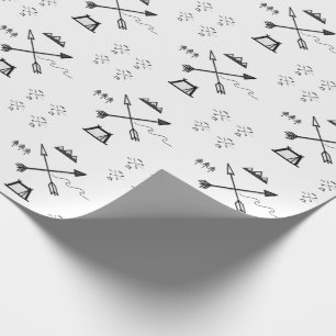 Cadeau Papier d'emballage de région sauvage minimaliste