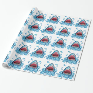 Cadeau Papier d'emballage de requin