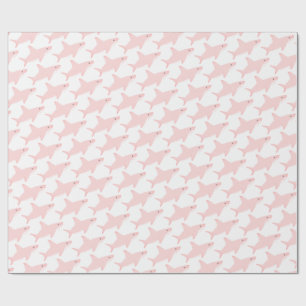 Cadeau Papier d'emballage de requin rose mignon