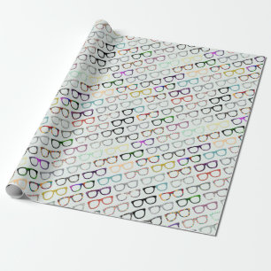 Cadeau Papier d'emballage de rétro hippie en verre