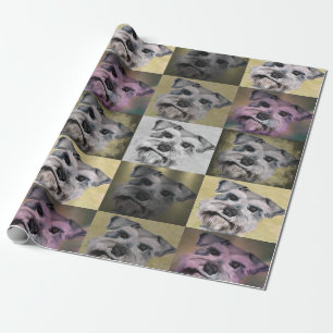 Cadeau Papier d'emballage de Schnauzer pour toutes les
