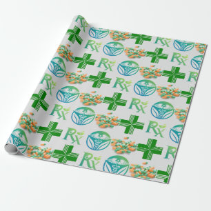 Cadeau Papier d'emballage de style pharmacie