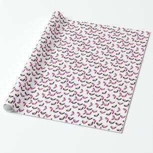 Cadeau Papier d'emballage de talons hauts stylets roses