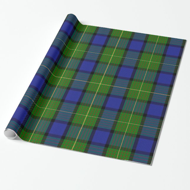 Cadeau Papier d'emballage de tartan de Moore/Muir (Déroulé)