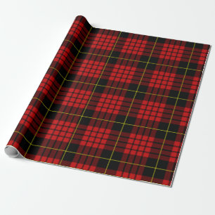Cadeau Papier d'emballage de tartan rouge