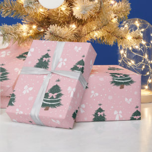 Cadeau Papier d'emballage de vacances Coquette Rose