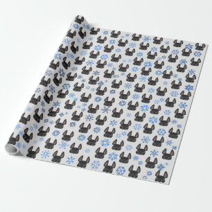 Cadeau Papier d'emballage de vacances de bouledogue