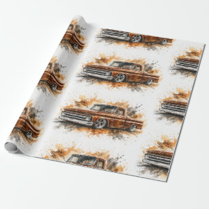 Cadeau Papier d'emballage de voiture de muscle américaine