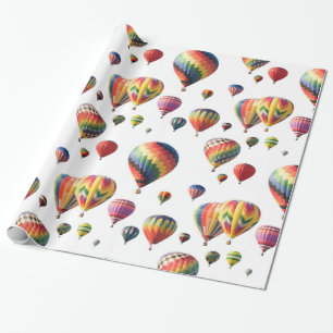 Cadeau Papier d'emballage de vol en montgolfière