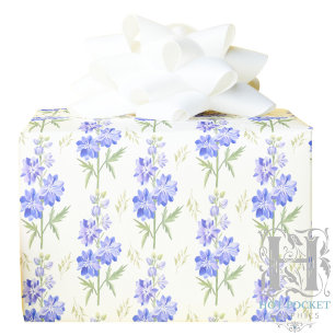Cadeau Papier d'emballage Delphinium