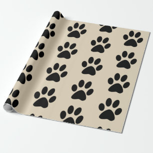 Cadeau Papier d'emballage d'empreinte de patte
