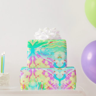 Cadeau Papier d'emballage d'impression Pastel Tie Dye