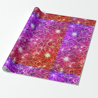 Cadeau Papier d'emballage d'impression rose chic.