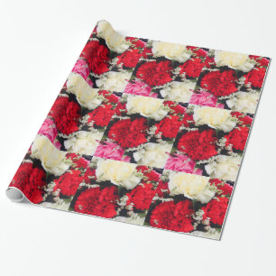 Cadeau Papier d'emballage d'oeillets doux