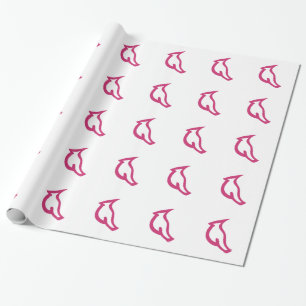 Cadeau Papier d'emballage d'oiseau rouge simple