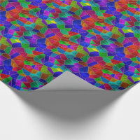 Papier d'emballage d'options en verre souillé