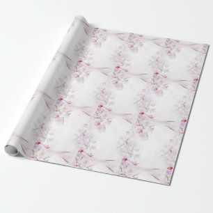 Cadeau Papier d'emballage d'orchidée