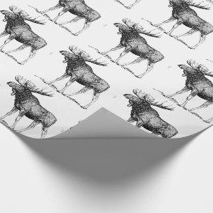 Cadeau Papier d'emballage d'orignaux