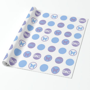 Cadeau Papier d'emballage du NU XI de thêta, brillant,