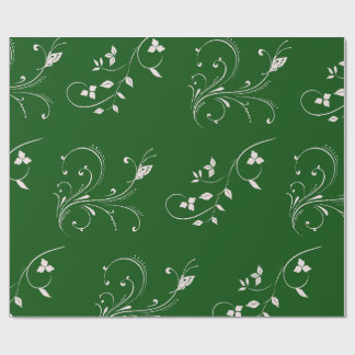Cadeau Papier d'emballage élégant à motif floral rose