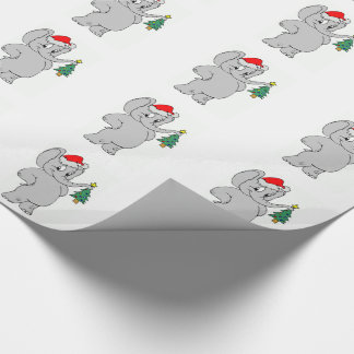 Cadeau Papier d'emballage/éléphant de Père Noël