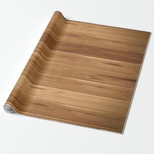 Cadeau Papier d'emballage en bois