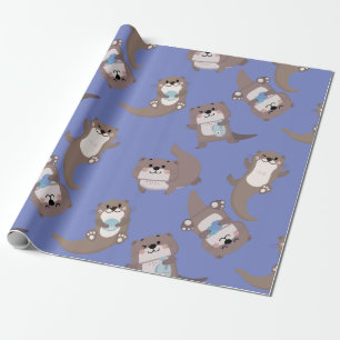 Cadeau Papier d'emballage en coquille de loutre mou