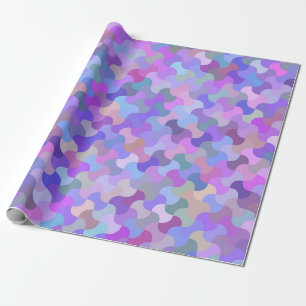 Cadeau papier d'emballage en mosaïque pastel